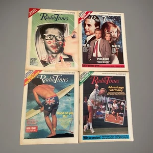 Radio Times Magazin Konvolut. 4 Ausgaben von 1987. Vintage BBC TV Angebote. - Bild 1 von 7