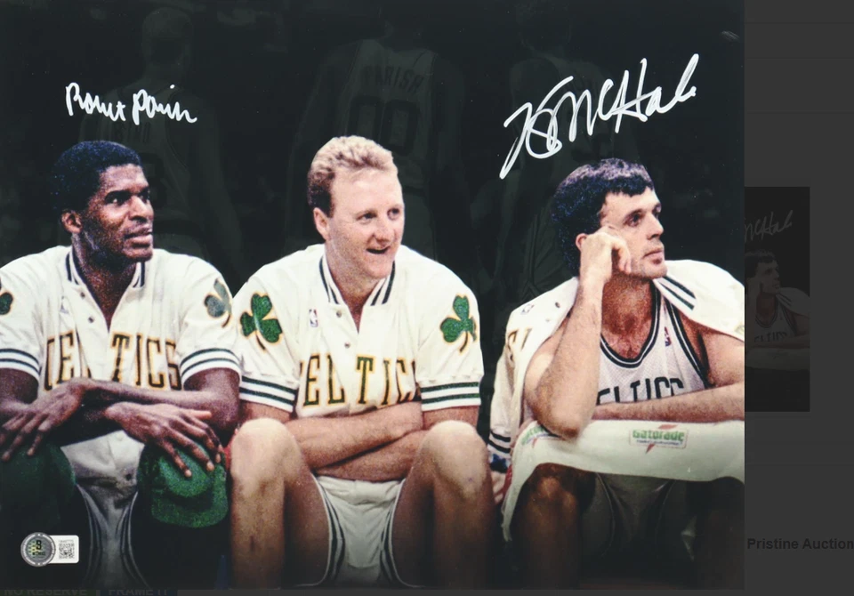 Kevin McHale & Robert Parish Signed Celtics 11x14 Photo-COA (Beckett) - Image 1 of 1