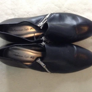 American Rag, Faux Leather, 11M Black Zipper Ankle boots, Whimsigoth, Steampunk - Picture 1 of 7