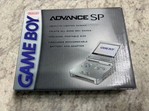 Nintendo Game Boy Advance SP GBA Console Platinum New - Picture 1 of 3