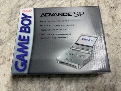 Nintendo Game Boy Advance SP GBA Console Platinum New - Image 1 of 3