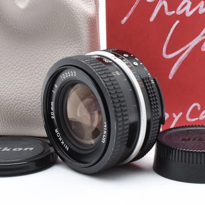 [MINT] Nikon Ai Converted Nikkor 20mm f/4 Wide Angle MF Lens From JAPAN #250403h - Image 1 of 4