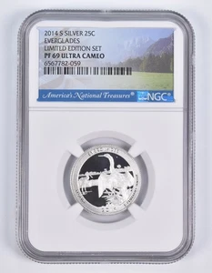 2014-S Silver PF69 ANT Everglades Quarter Limited Edition NGC *0133 - Picture 1 of 5