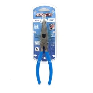 Channellock 8-1/2" XLT Long Nose Plier, Made in USA Blue - Picture 1 of 10