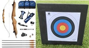 Starter Youth Archery Recurve Bow And 60cm Foam Target Package. New. Free P&P. - Picture 1 of 6
