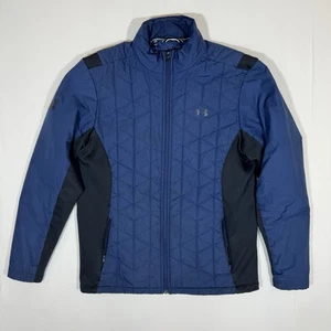 Under Armour ColdGear Reactor Vancouver Canucks Jacket Men’s Medium Blue Black - Picture 1 of 10