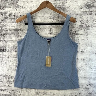 Nuevo con etiquetas Patagonia Trail Harbor Tanque Gris Pluma Claro Para Mujer Grande - Precio de venta sugerido por el fabricante $39 52881 Foto 1 de 4