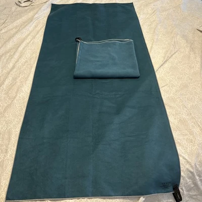 "2 PACKTOWL - PERSONAL - CUERPO - TOALLAS DE CAMPAMENTO ORIGINALES DE SECADO RÁPIDO verde azulado - 25""X54""" Foto 1 de 4