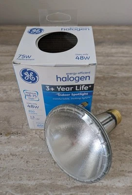 GE Energy Efficient 3+ Year Life 74779 48W 75W Long Neck Spot Light Par 30 NEW - Image 1 of 4