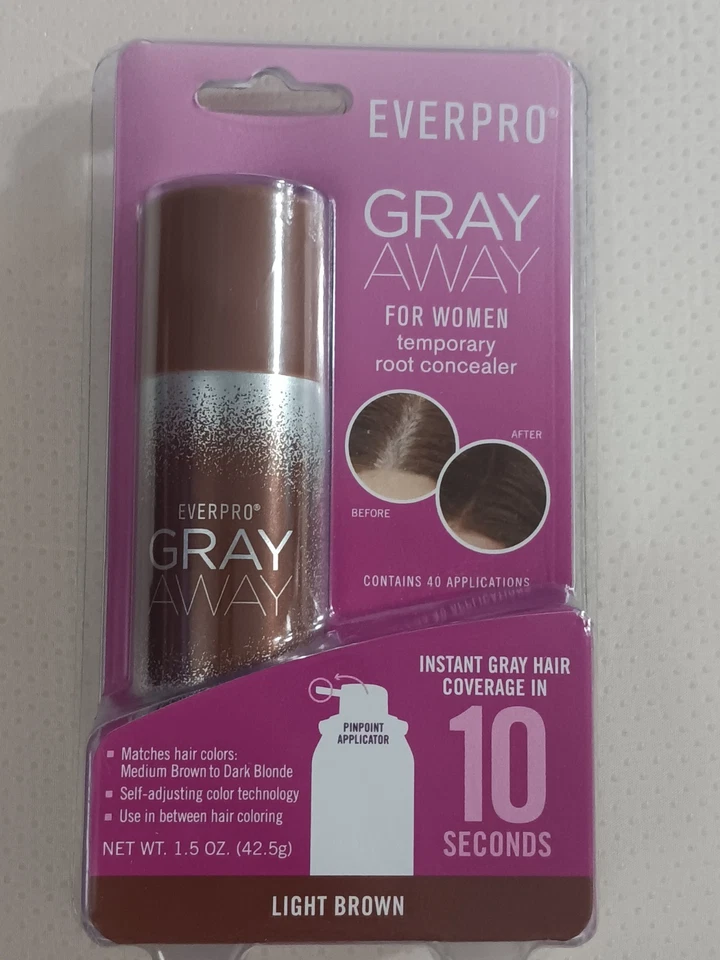 Everpro Beauty Gray Away Light Brown 1.5 oz Spray Color for Women