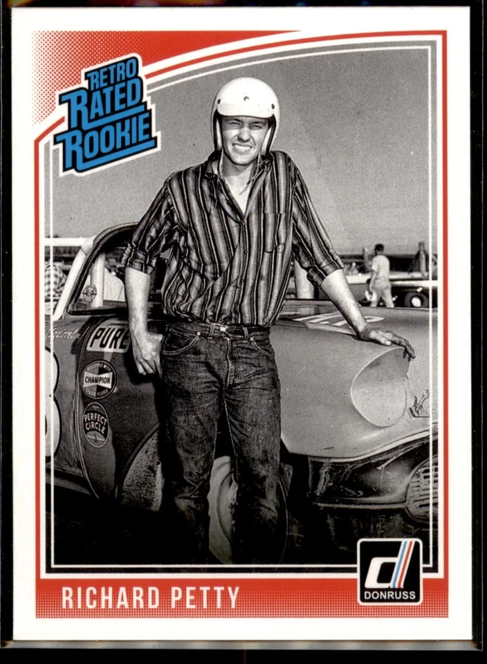 Richard Petty 2019 Donruss Racing NASCAR Retro Rated Rookie #17 - Image 1 of 1