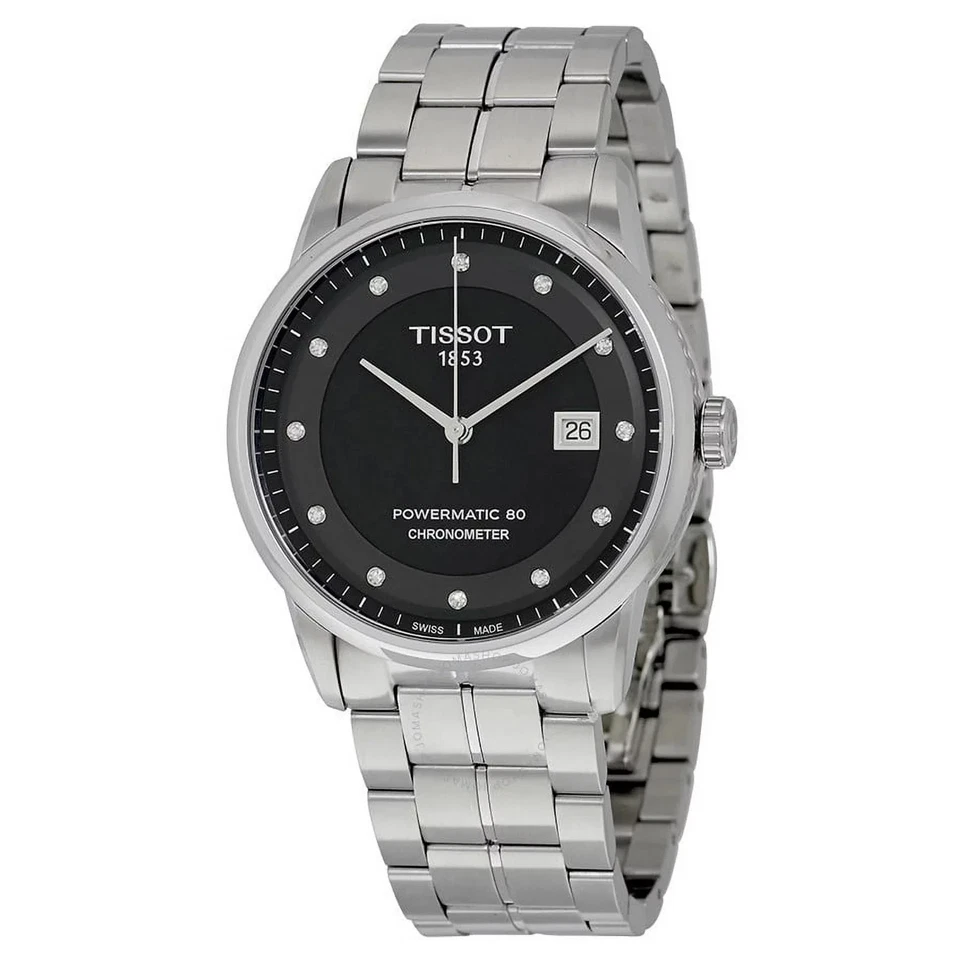 Tissot Luxury Automatic Black Dial Mens Watch T086.408.11.056.00 - Image 1 of 4