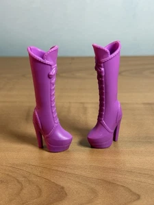 Winx Club rosa Puppe kniehohe Absatz Stiefel Paar 2,5 "passt 11,5" Puppen - Bild 1 von 5