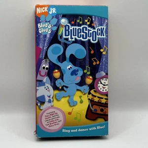 Blue’s Clues Bluestock Sing & Dance with Blue! VHS 2004 Nick Jr. Video Tape VTG - Foto 1 di 8
