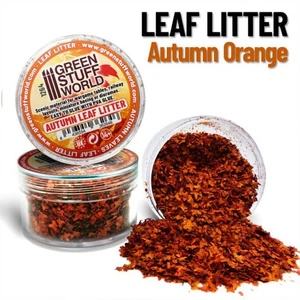 Green Stuff World Modell Blätter Laubstreu Herbstorange 10g Laub Leaf Litter - Picture 1 of 3