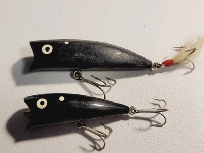 2 Bomber Popper Fishing Lures 2 3/8" & 3" - Image 1 of 4