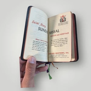 Saint Mary Sunday Missal Prayers & Heritage 1952 Pocket Sized Book - Picture 1 of 13