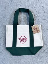 Sac fourre-tout neuf Trader Joe's Mini toile  VERT édition limitée sac Trader Joe