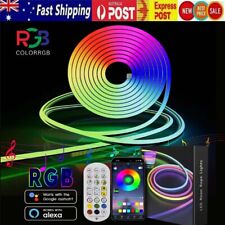 12V RGBIC Neon Strip Light Bluetooth Music APP Tube Adv Bar Sign 1-20M RGB LED