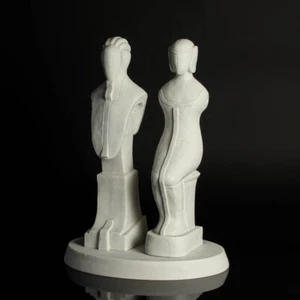 Escultura de porcelana Goebel Edgar Augustin FIGURA DOBLE 21/50 limitada - Imagen 1 de 4