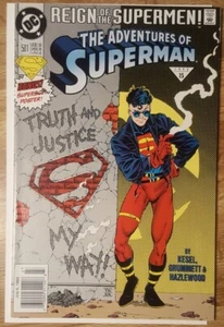 DC Comics The Adventures Of Superman Reign of the Supermen! #501 June 1993 News - Picture 1 of 3
