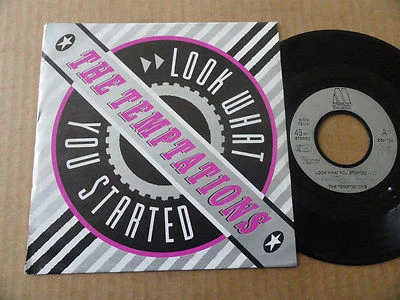 DISQUE 45T DE THE TEMPTATIONS  " LOOK WHAT YOU STARTED " - Photo 1/2