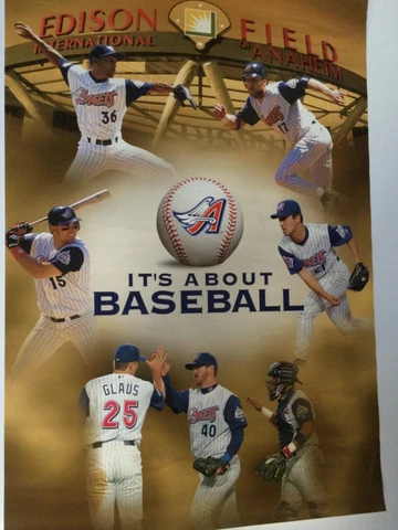 Los Angeles Angels Edison Field Poster Mike Trout Cover