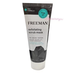 Freeman EXFOLIATING SCRUB MASK For Uneven Texture Charcoal & Coconut 3 FL OZ - Picture 1 of 3