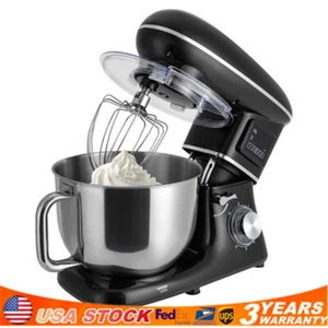 Commercial 6 Speeds Food Mixer Stand Mixer 6.5Qt Dough Mixer Machine 1350W New - Picture 1 of 17