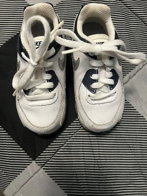 Nike Air Max 90 LTR Run White Black Platinum White GS 833412-104 Sz 7 C - Image 1 of 4