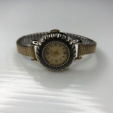 X11 CIMIER Swiss Two Tone Floral Deco Vtg Retro Mother Pearl Watch Not Winding