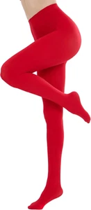 Women'S 80D Soft Solid Color Semi Opaque Footed Tights High Waist Womens Tights - Picture 1 of 12