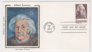 TurtlesTradingPost- Albert Einstein -1979 FDC #1774- Colorano Silk Cachet - Picture 1 of 1