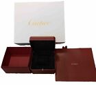 Cartier Watch Genuine Two Layer Red Storage Box Case with Outer Box & Gift Bag!