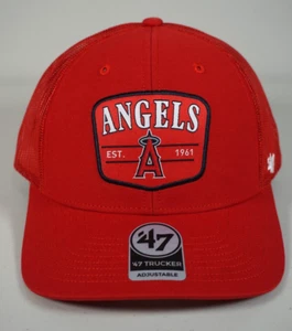 Parche de gorra ajustable de camionero con escuadrón rojo marca Los Angeles Angels '47 - Imagen 1 de 6