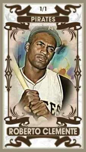 2024 ROBERTO CLEMENTE PP 1/1 TSC ART SKETCH CARD ARTIST SIGNED - Picture 1 of 2
