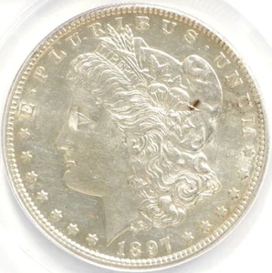 1897 S Morgan Dollar ANACS AU-55 - Picture 1 of 4