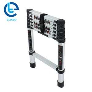 6.6 / 8.5FT Extension Ladder Telescoping Ladders Multi-Purpose Folding Aluminum - Picture 1 of 23