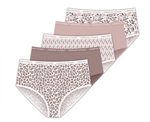 Adrienne Vittadini Women's Stretch Microfiber Brief Panties 5-Pack - Picture 1 of 3