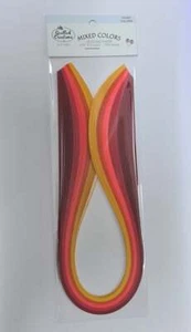 Quilled Creations, Paper Stripes, Warm Colors Quilling Paper 1/16" (1,5mm) - Picture 1 of 2