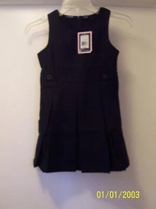 Chaps Girl's Navy Blue School Approved Dress Size 6 Large New With Tag - Picture 1 of 1