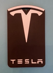 TESLA Card Holder Black And White NEW - Picture 1 of 2
