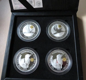 Australia. 1996 2 oz - Silver Kookaburra  4 pce Proclamation Privy Set. BU/Proof - Picture 1 of 7