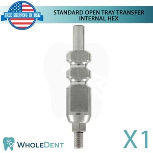 1x bandeja abierta de afrontamiento de transferencia plataforma estándar Ø4,75 mm dental hexagonal 2,42 mm - Imagen 1 de 3