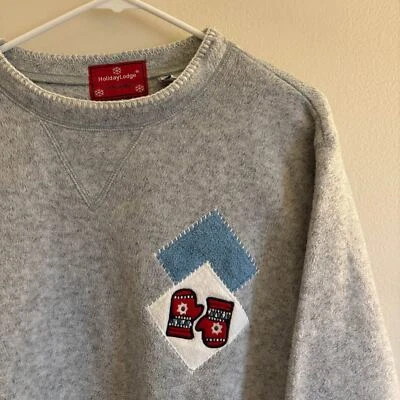 Northcrest Winter Sweater Womens Size Large Gray Long Sleeve Crew Neck Holiday - Image 1 of 4