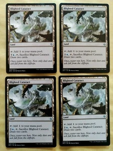 4x Blighted Cataract - MTG Battle for Zendikar BFZ Uncommon Excellent (EX) - Imagen 1 de 1