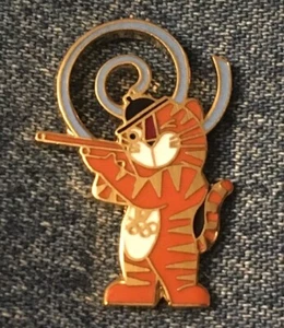 Alfiler olímpico de tiro ~ 1988 Seúl ~ Mascota ~ Hodori el tigre ~ por HoHo NYC - Imagen 1 de 3