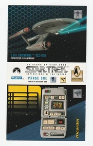 1995 Skybox Star Trek Phase One Uncut Promo Card Sheet 6" x 3.5" - Picture 1 of 2