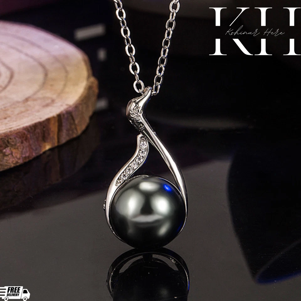 COLAR DE PÉROLAS TAITIANAS PRETAS REDONDAS NATURAIS PERFEITAS GENUÍNAS 9-10 MM 18 POLEGADAS - Imagem 1 de 4