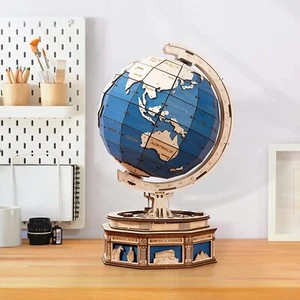 Robotime Großes 3D-Holzpuzzle The Globe DIY Model Kit Montage Puzzle Wohnkultur - Bild 1 von 12